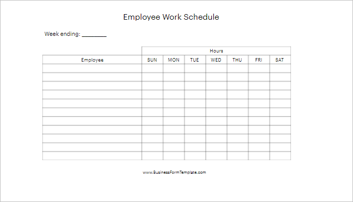 31+ Daily Work Schedule Templates Free PDF, Excel, Word Download
