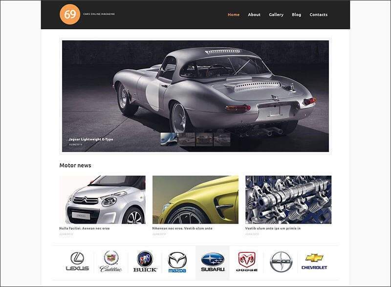Latest Magazine WordPress Themes For Cars 