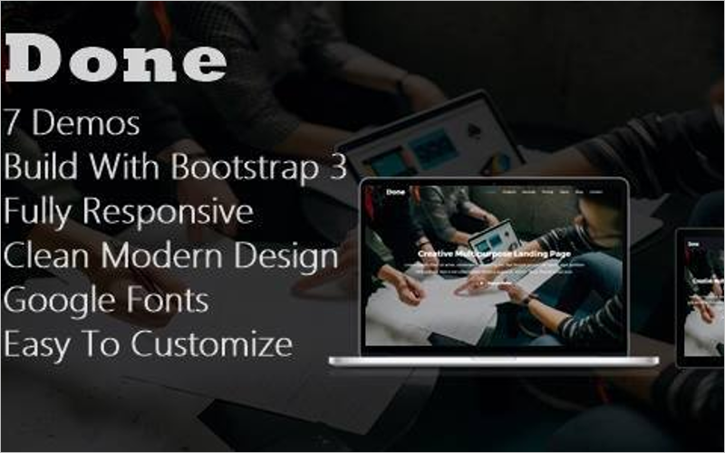 Parallax One Page Template
