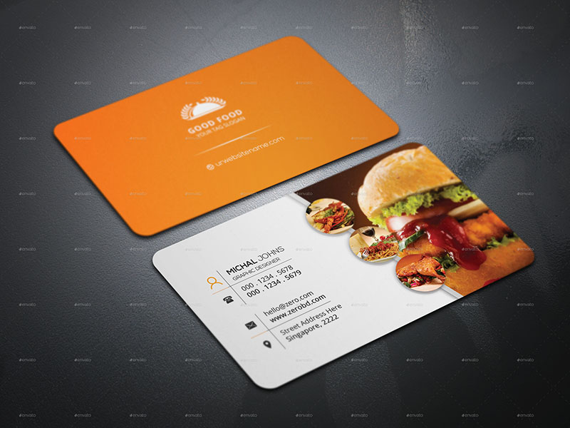 Customizable Restaurant Business Card