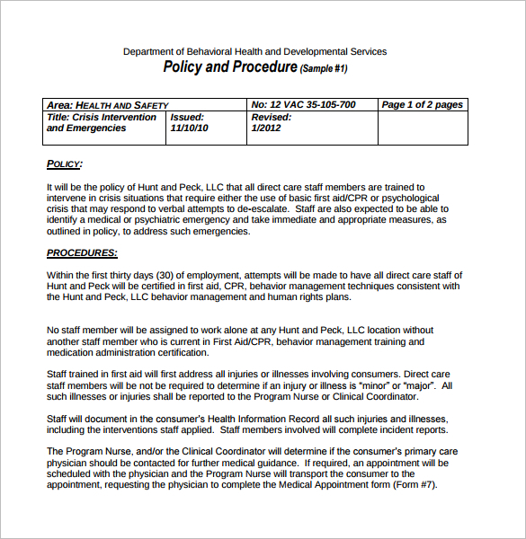 download-policy-procedure-templates-forms