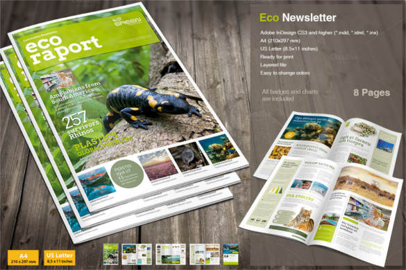 eco-newsletter-zoo-brochure-template