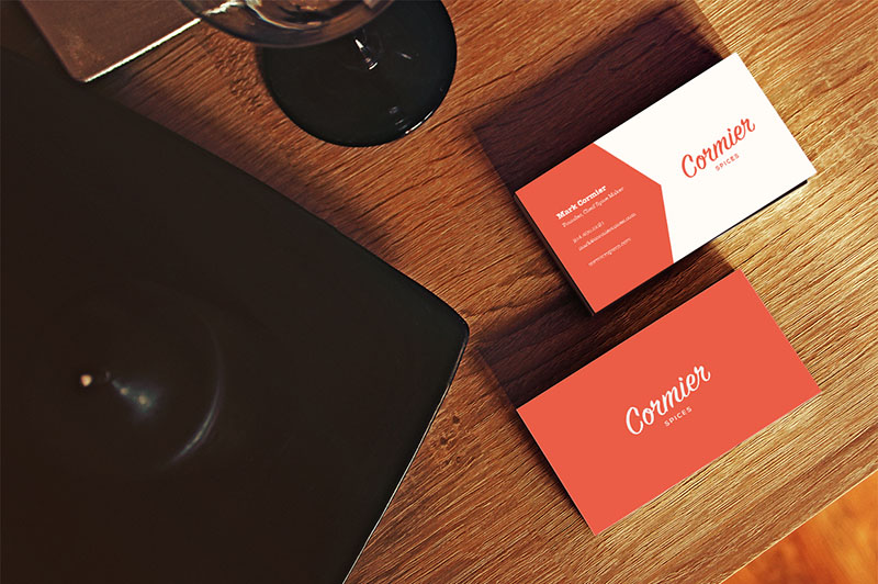 Editable Restaurant Business Card with SimplicityEditable Restaurant Business Card with Simplicity
