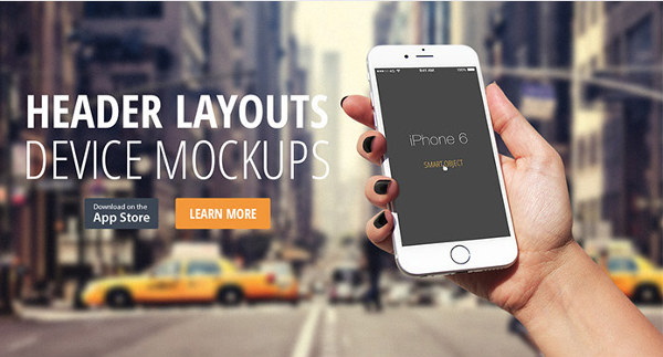 header-layout-iphone-device-mock-up