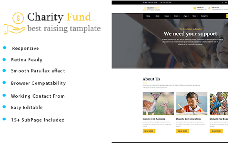 Charity Fund HTML Template
