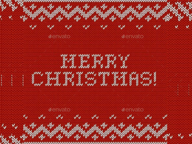 christmas-card-with-fabric-texture