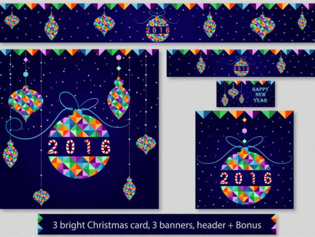 christmas-geometric-greeting-card