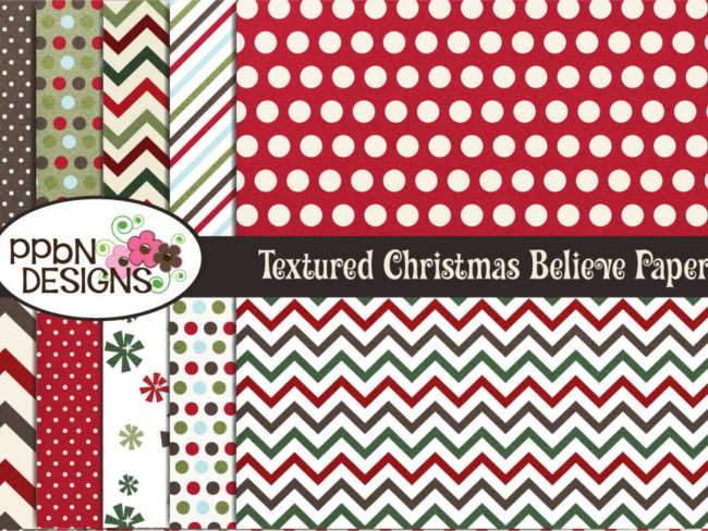 christmas-textured-believe-papers