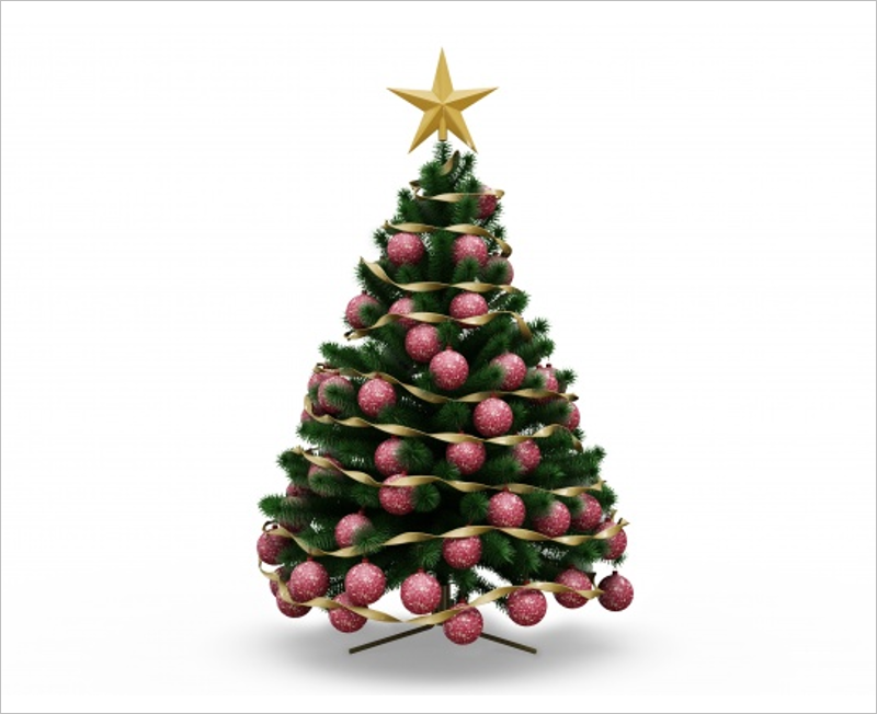 Christmas Tree Mockup Free Design