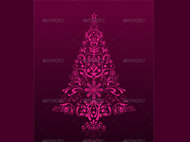 cursive-christmas-tree-ornaments-design