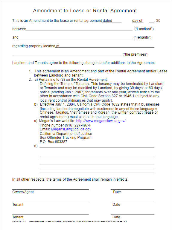 lease-amendment-form-template