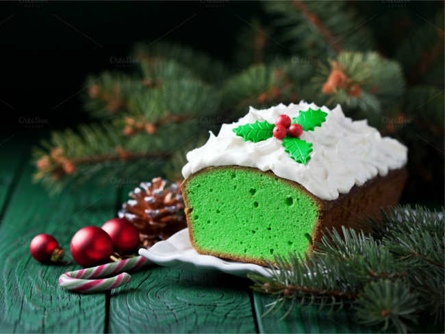 matcha-green-tea-christmas-cake