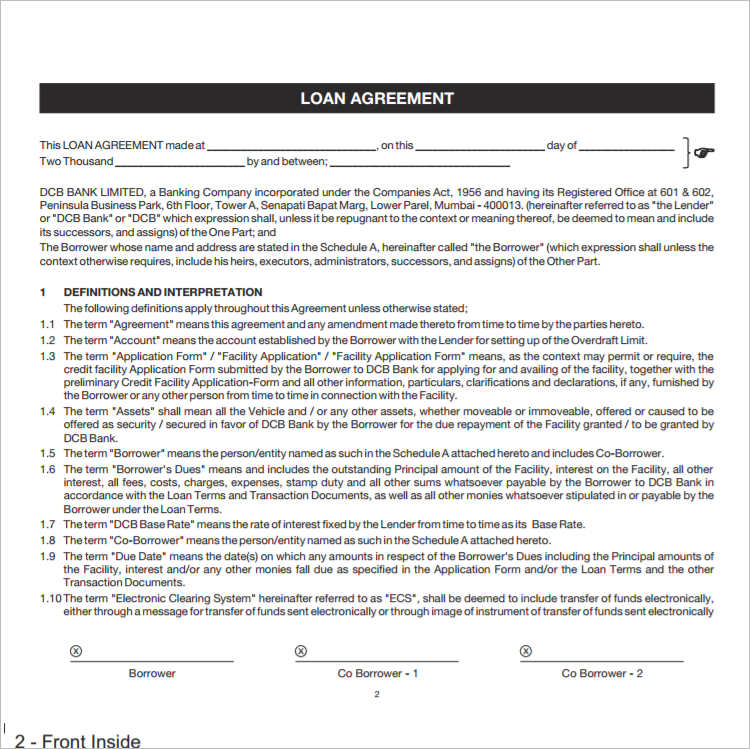 premium-loan-agreement-template-form