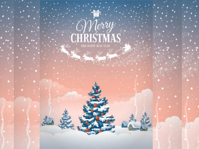 snowfall-christmas-greeting-card