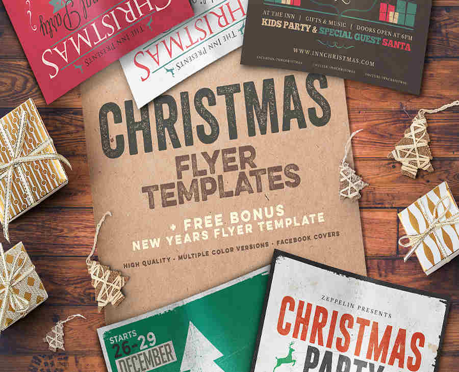 typography-christmas-event-template