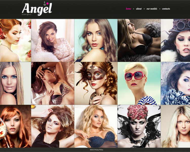 angel-model-agency-website-templates