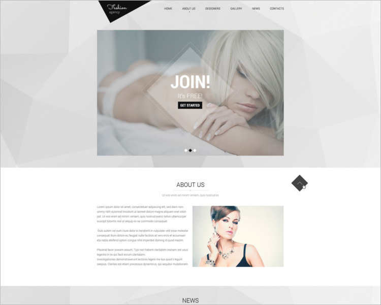 awesome-fashion-model-scout-website-templates