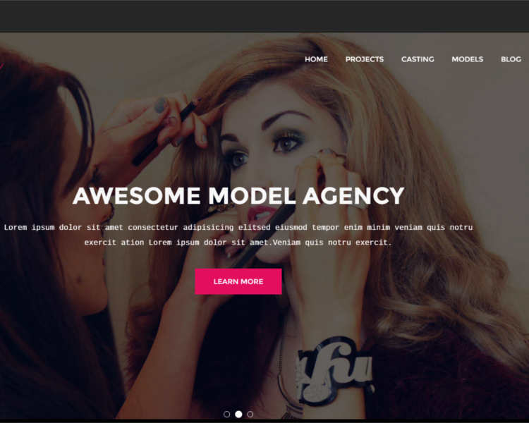 awesome-model-agency-website-templates