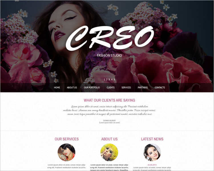 creo-fashion-design-website-templates