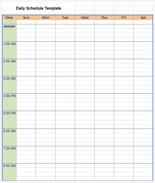 77+ Work Schedule Templates Free Word, Excel, PDF Formats