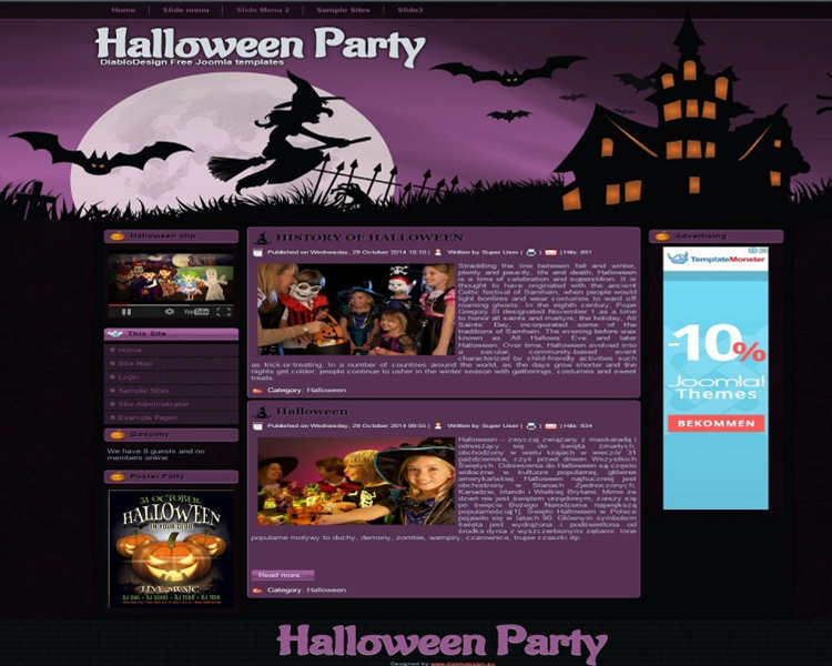 download-halloween-party-joomla-template
