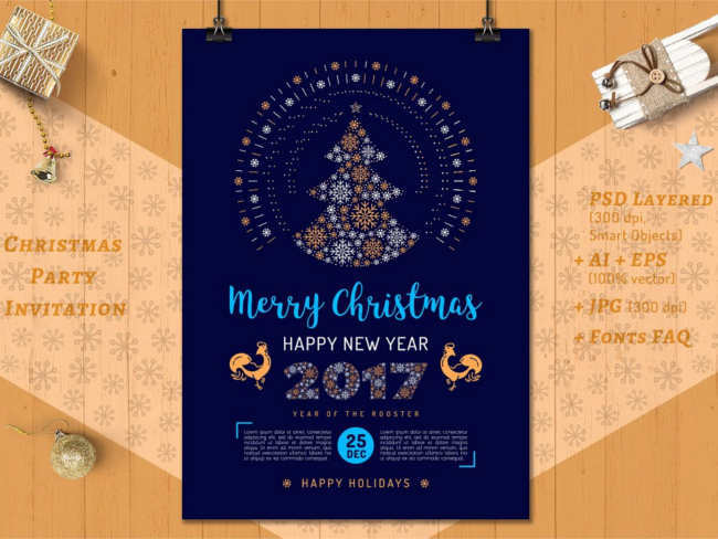 Download New Year 2017 Poster Design