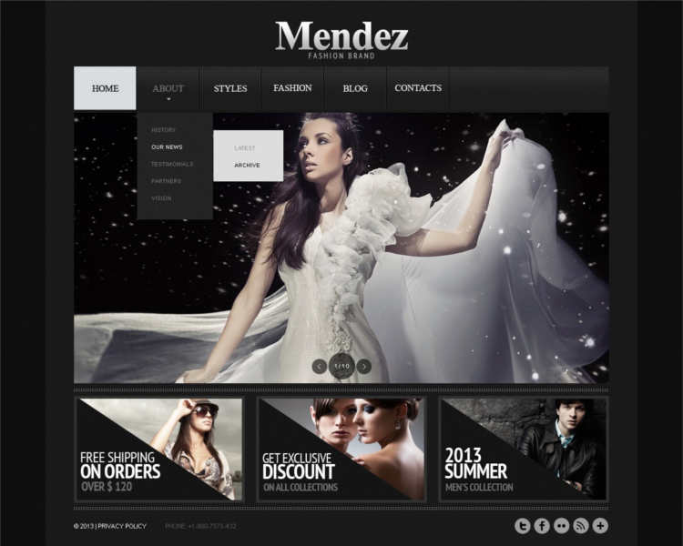 download-premium-mendez-fashion-design-website-templates