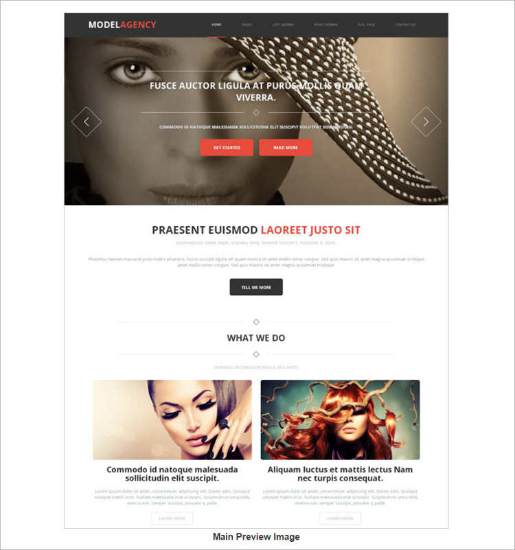 elegant-model-agency-website-templates