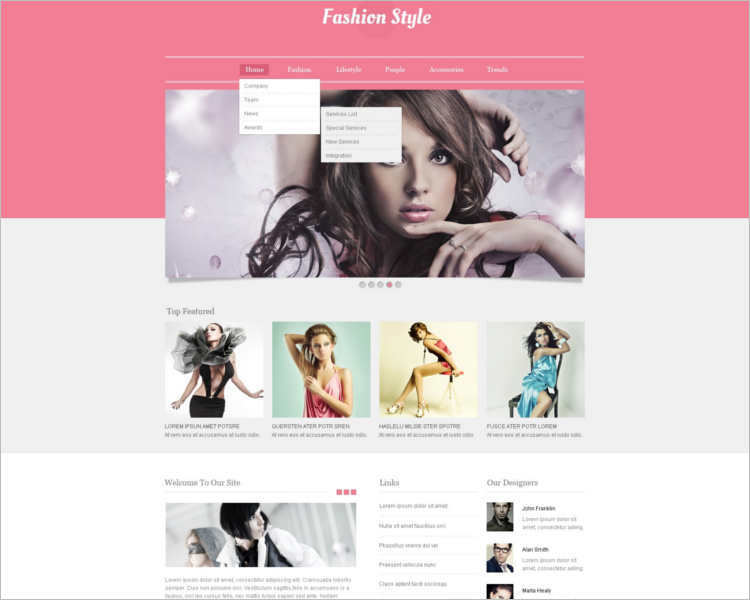 fashion-brand-design-website-templates