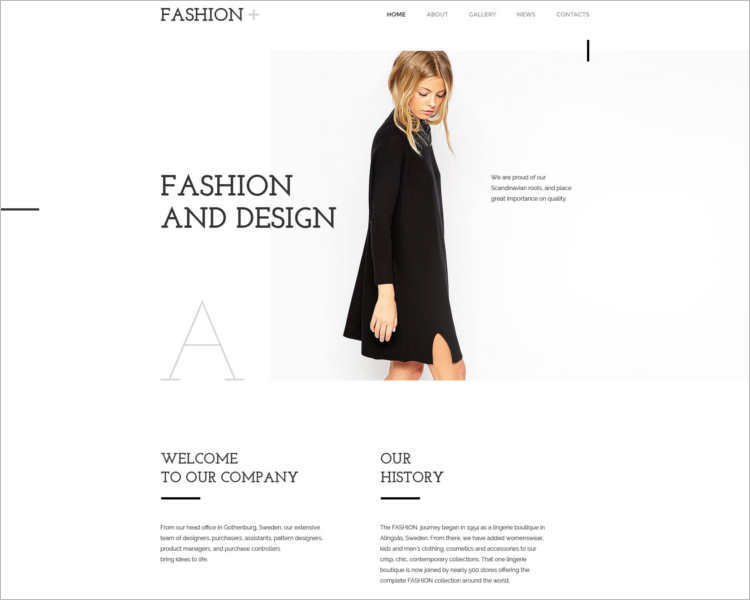 free-fashion-design-website-templates