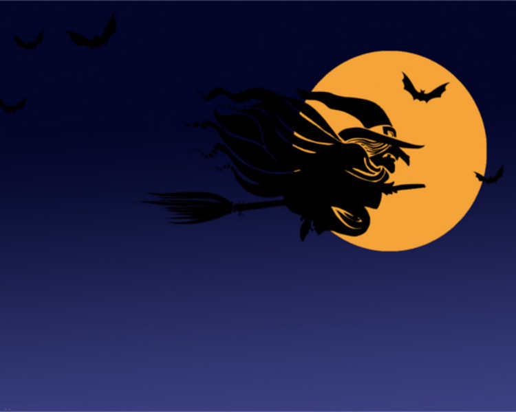 Free Halloween Witch Format PowerPoint Template