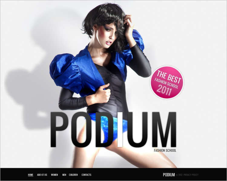free-podium-model-agency-website-templates