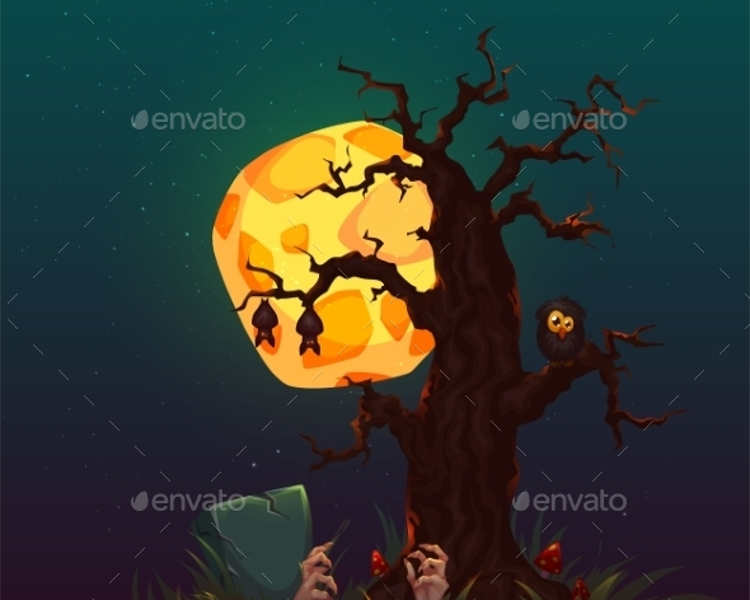 halloween-scary-tree-background-party-vector