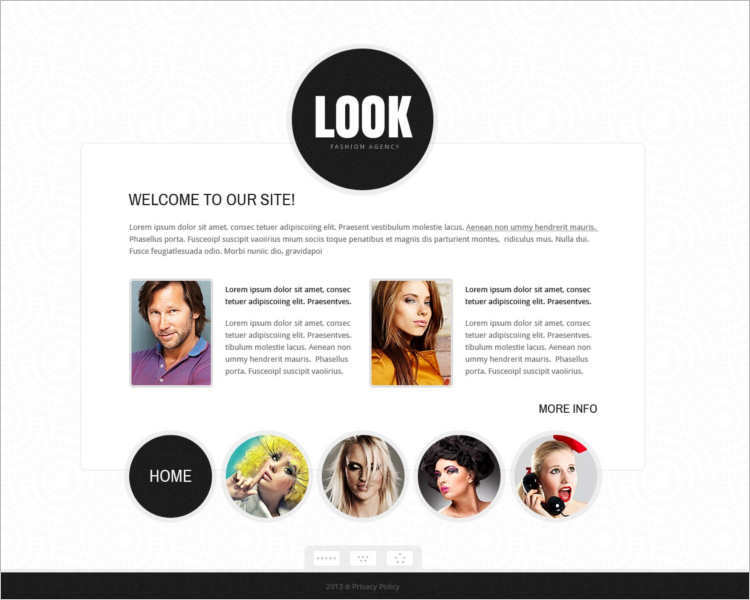 model-agency-look-website-templates