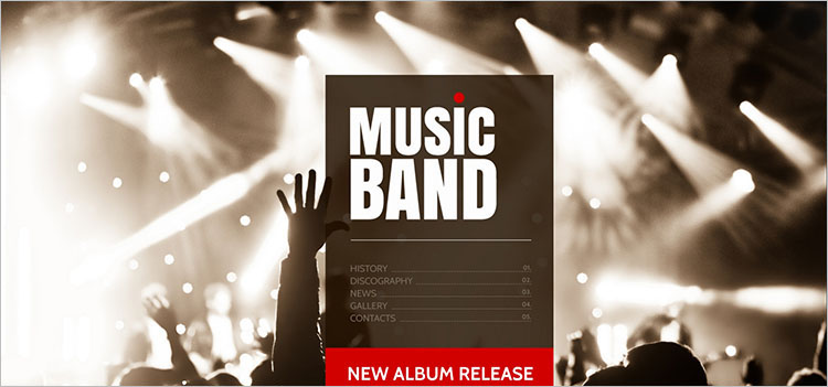 music-album-band-website-theme-templates