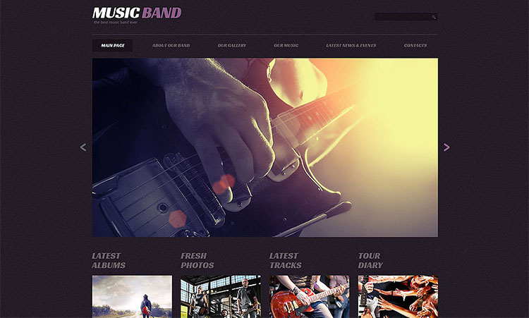 music-band-responsive-wordpress-theme-guitar