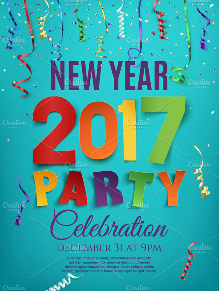 new-year-2017-party-design-templates