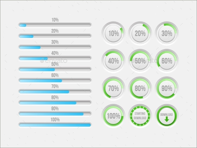 19+ Progress Bar Designs Free PSD Design Templates