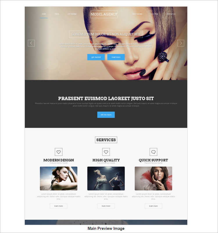 portfilo-model-agency-website-templates