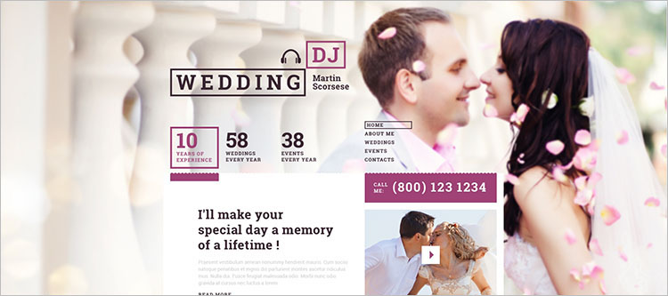 responsive-wedding-event-website-dj-theme-templates