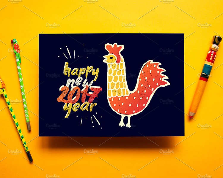 zodiac-new-year-greeting-card-templates