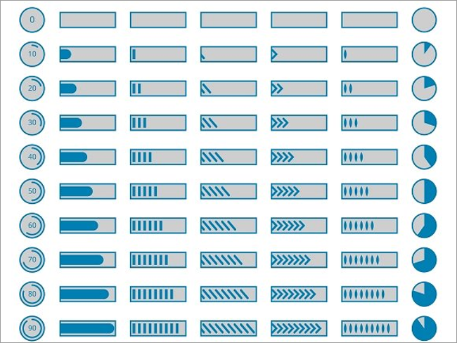 19+ Progress Bar Designs Free PSD Design Templates