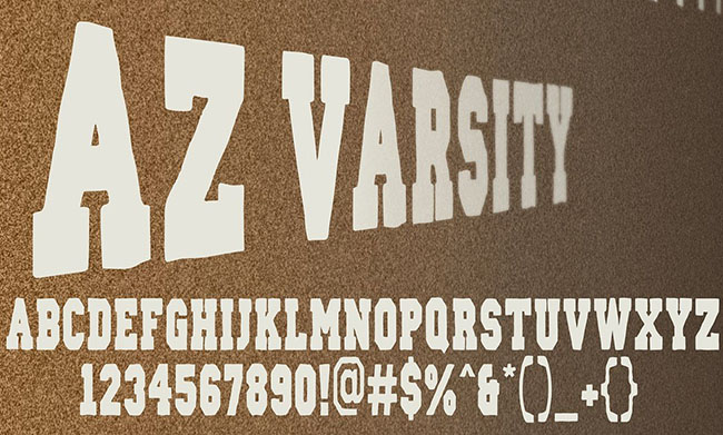 Adobe Varsity Font Design