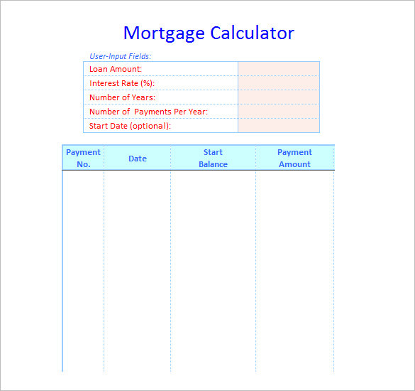 13+ Amortization Schedule Templates Word Form Document