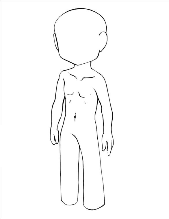 Child Body Outline Templates