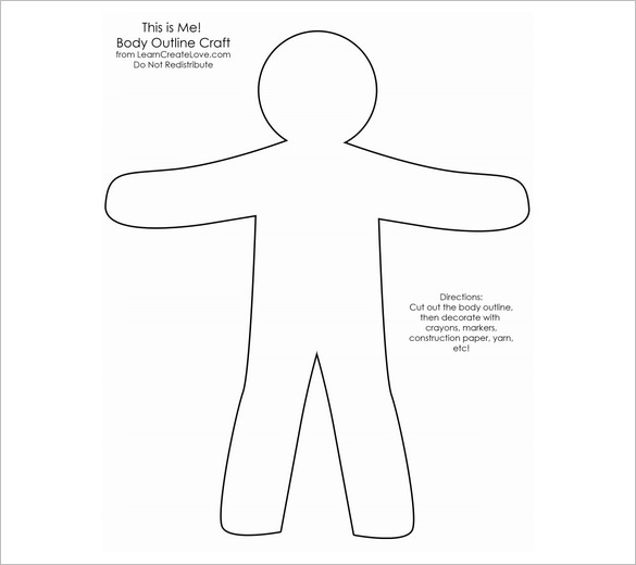 Craft Body Outline Templates