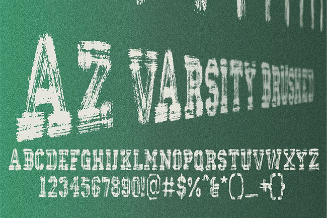 Creative Varsity Font Design