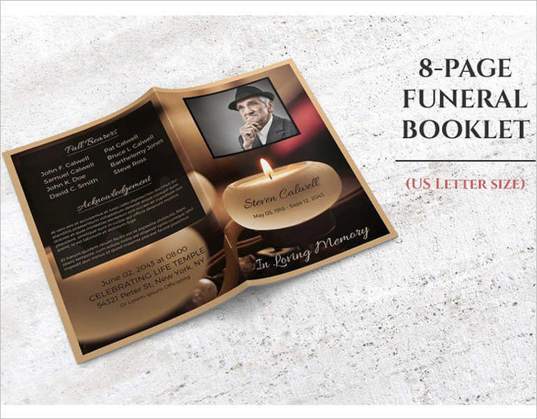 8+ Funeral Booklet Templates Free Word, PDF Docs Download