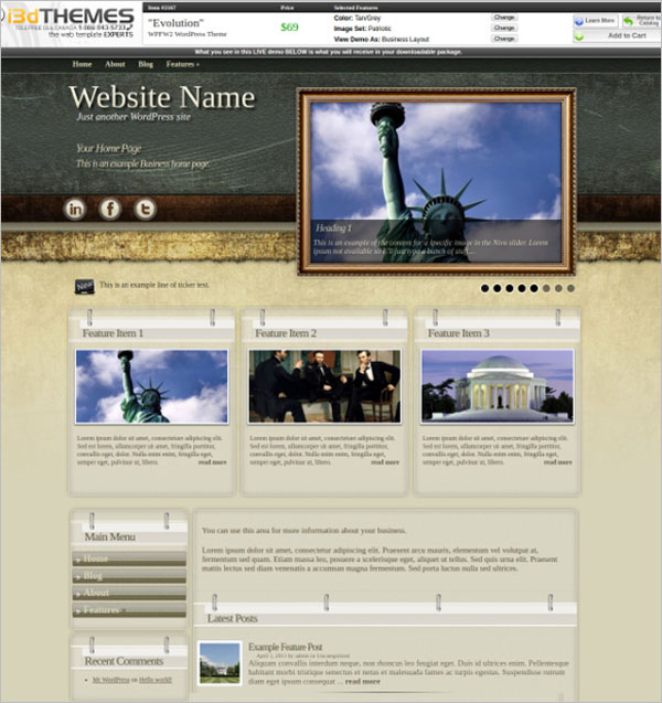 Free Patriotic WordPress Themes & Templates