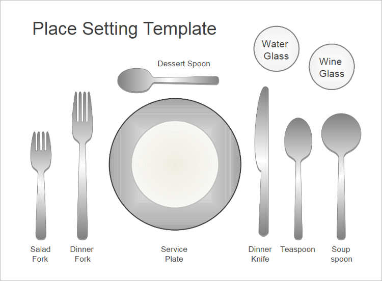Free Place Setting Template